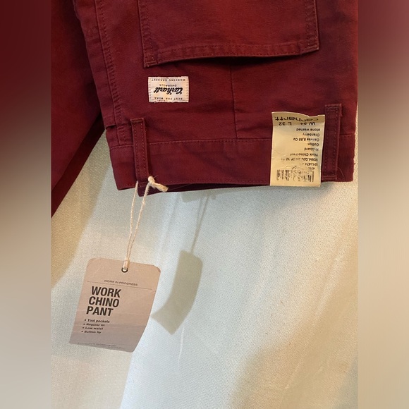 Carhartt WIP Heritage Work Chino Pant Bordeaux m 34x34 - Picture 3 of 13